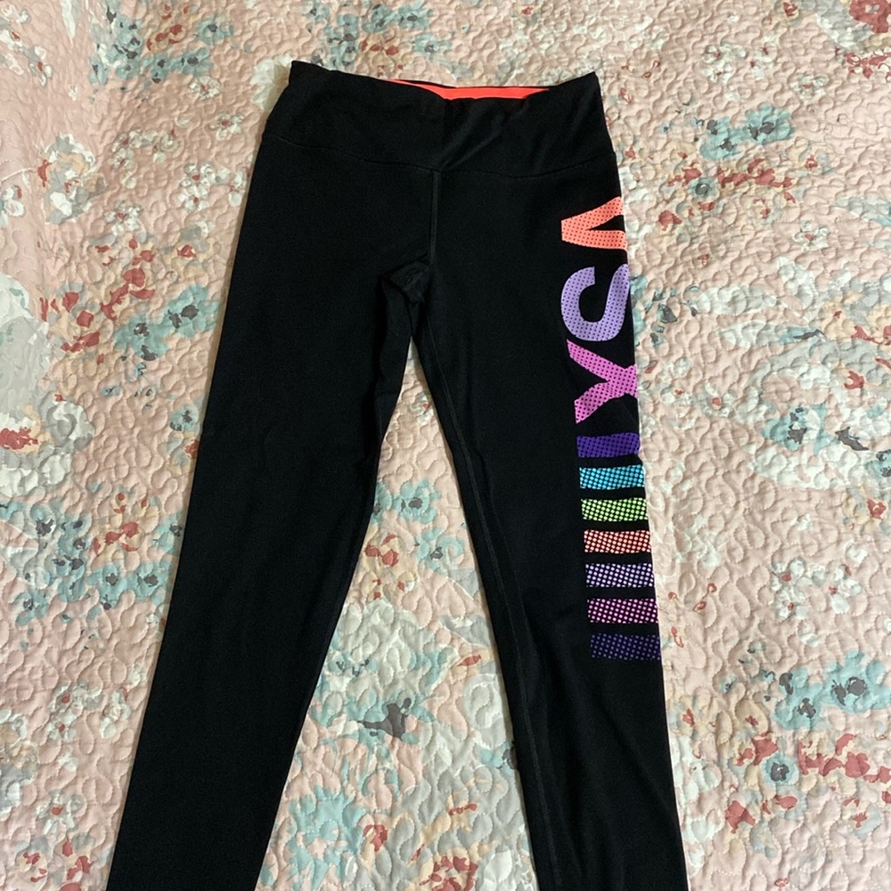 Victoria’s Secret Knockout Tight, VSX Sport, medium long, leggings, rainbow
